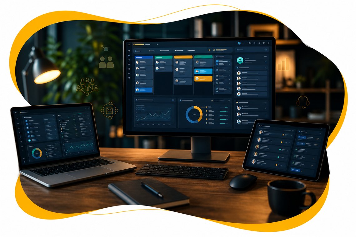 Salesforce CRM workspace visual